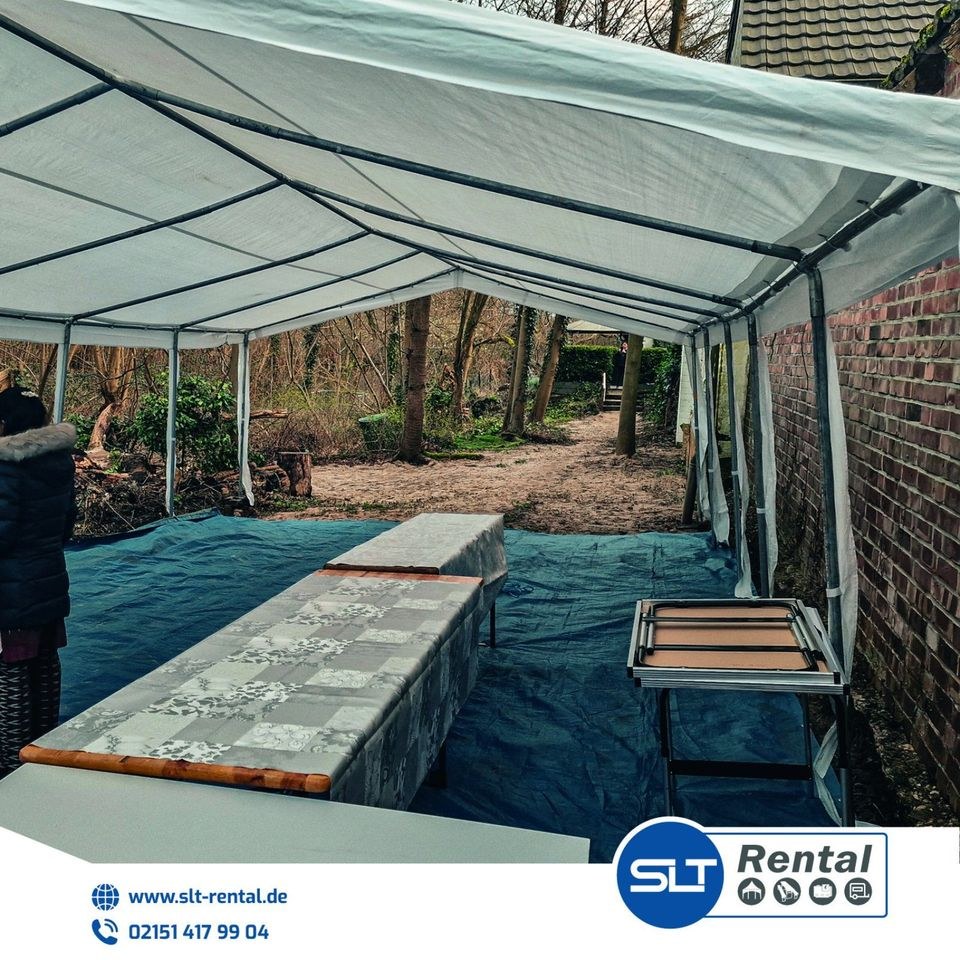 Partyzelt 6x8m mieten bei SLT Rental – für jedes Wetter – 2