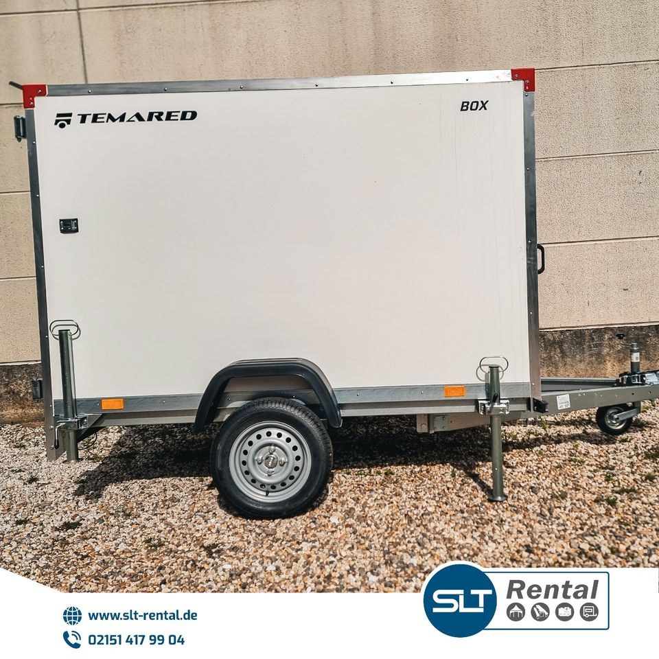 750 kg PKW Anhänger Kofferaufbau Kofferanhänger mieten bei SLT Rental