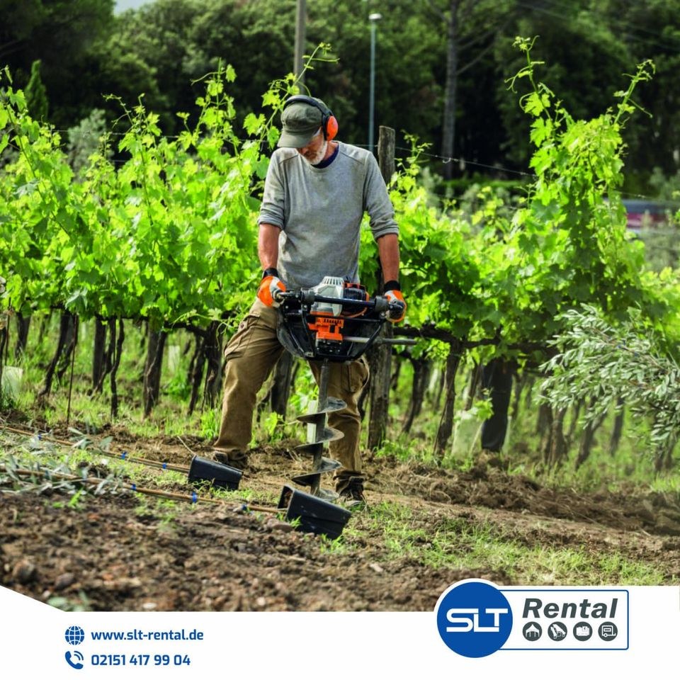 Erdbohrer Stihl mieten bei SLT Rental – für Pflaster & Terrasse