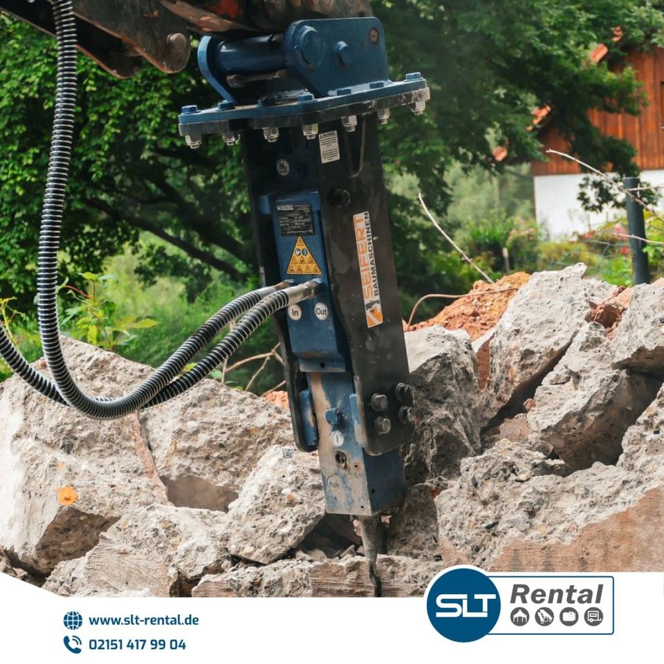 Hydraulikhammer Minibagger Dumper Stemmhammer mieten bei SLT Rental