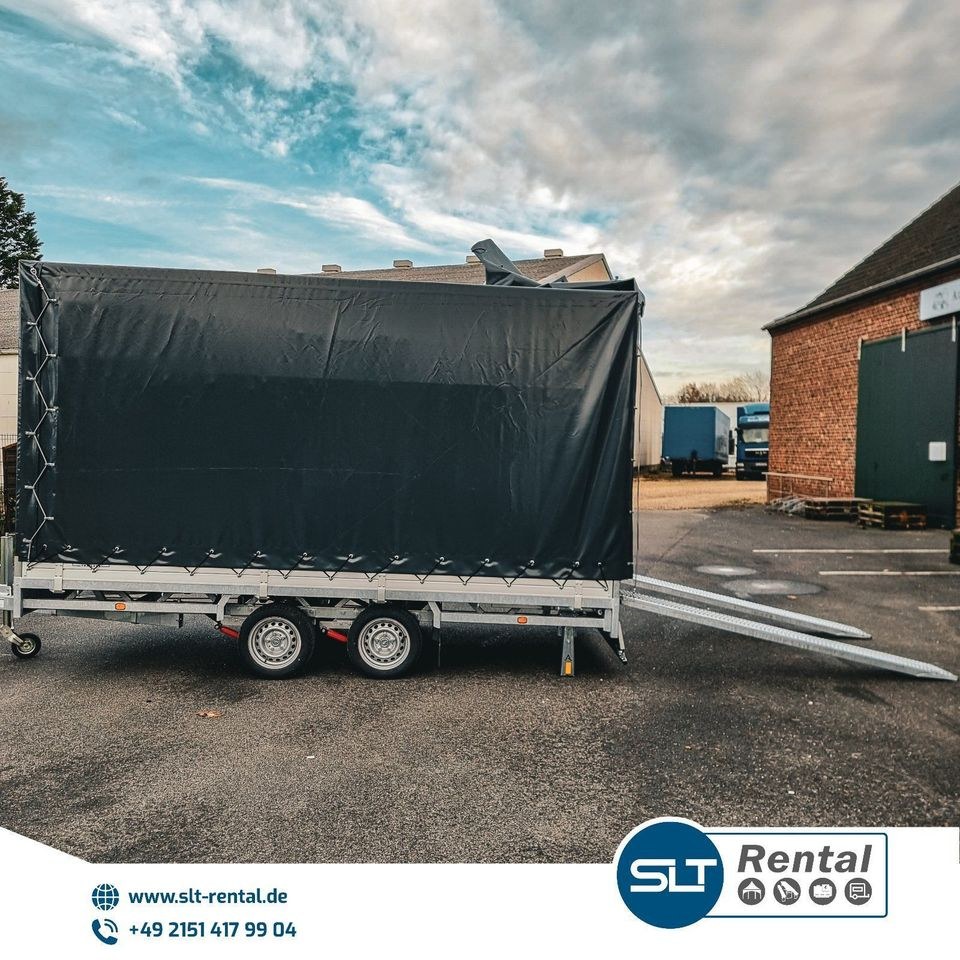 3500kg PKW Planenanhänger XXL ,PKW mieten bei SLT Rental – 3
