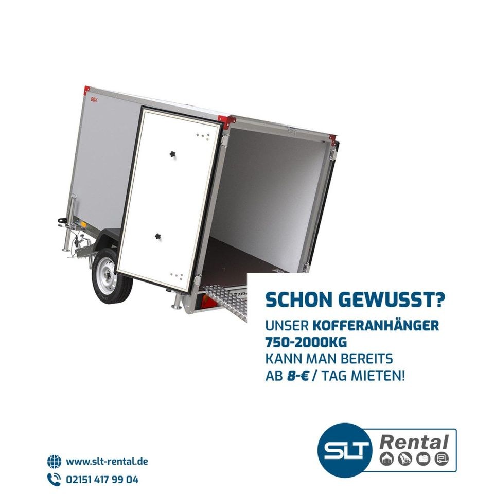 750kg PKW Planenanhänger mieten bei SLT Rental – 2