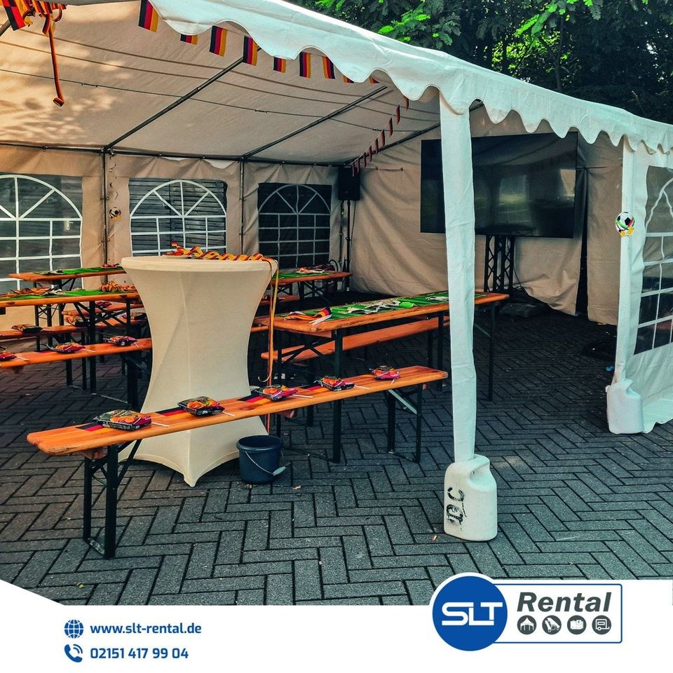 Partyzelt 4x6m mieten bei SLT Rental – für jedes Wetter – 4