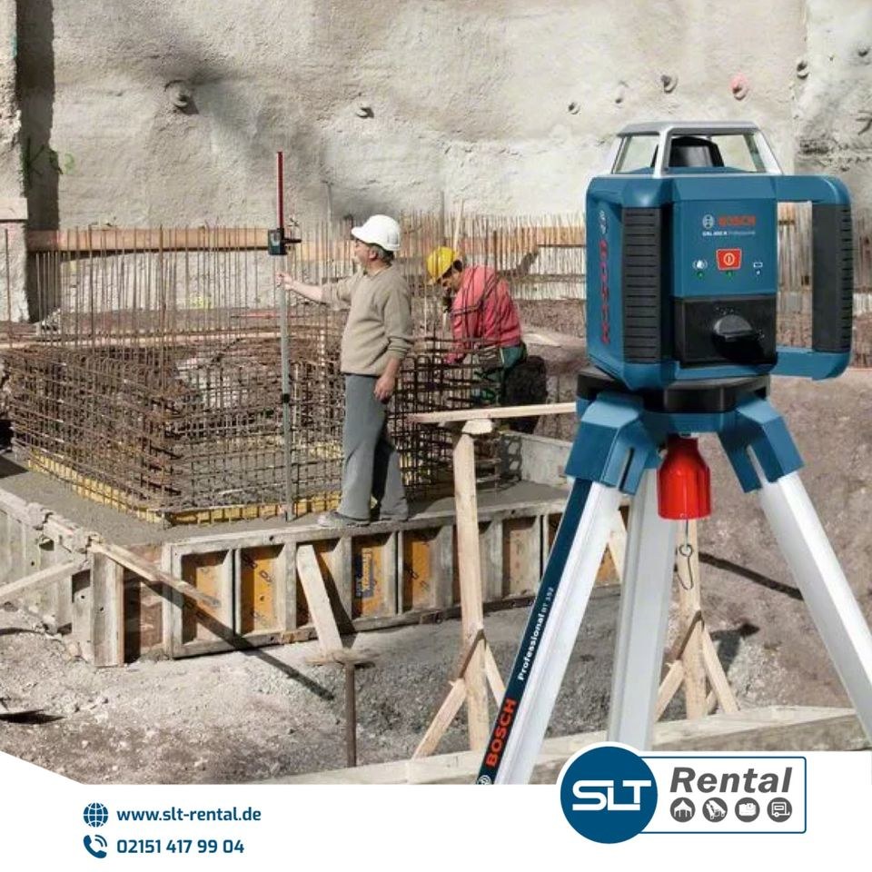 Rotationslaser Vermessung Rüttelplatte Bagger mieten bei SLT Rental – 3