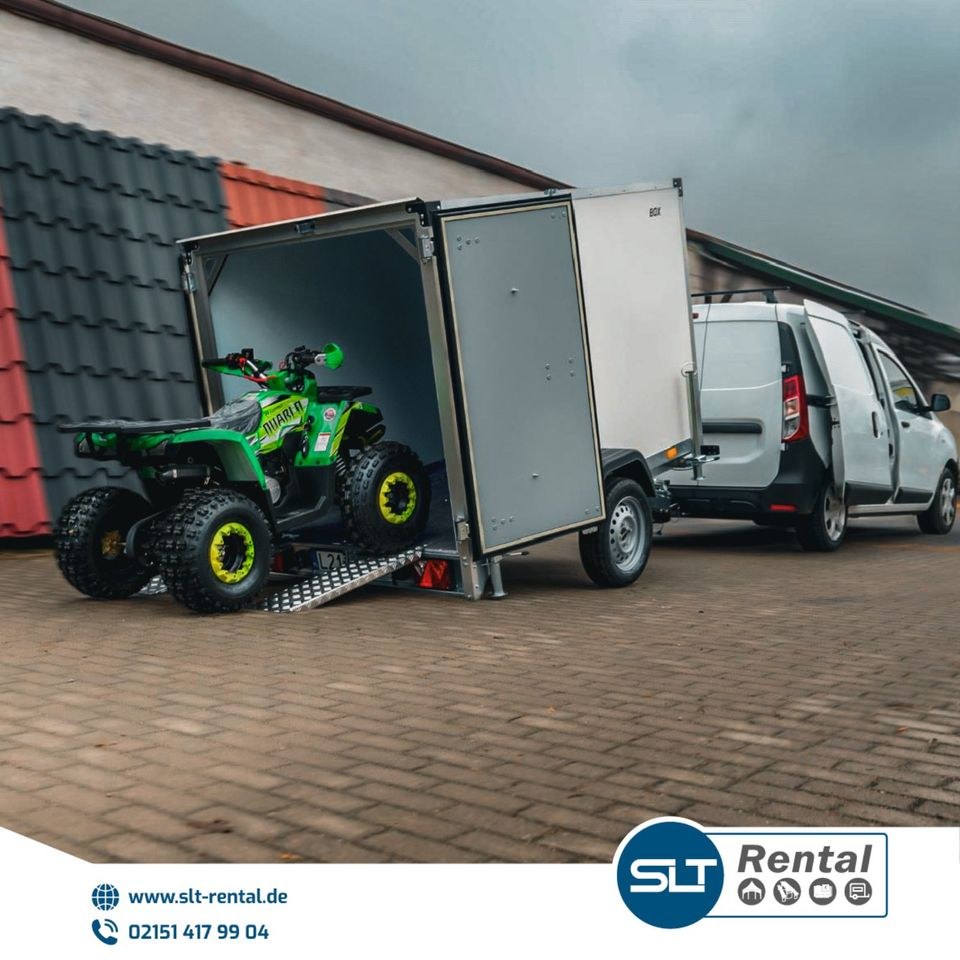 750 kg PKW Kofferanhänger mieten bei SLT Rental