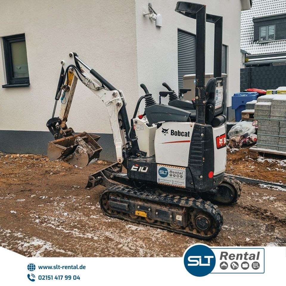 1,1t Mini Bagger mieten bei SLT Rental – für Aushub & Schutt