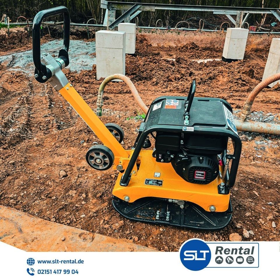 100kg Rüttelplatte Stampfer Bagger Dumper mieten bei SLT Rental