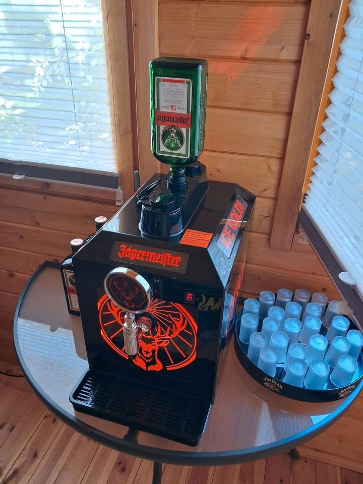 Jägermeister Zapfanlage 3 Flaschen mieten bei Sommer Partyverleih