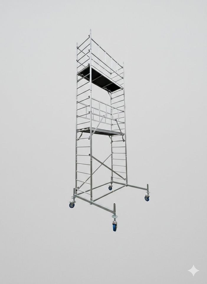 Gerüst Rollgerüst Leiter flexible Arbeitshöhen mieten – 2