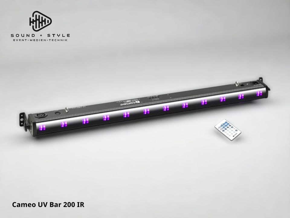 Cameo UV BAR 200 IR Effekte Neon Partys mieten bei SOUND + STYLE
