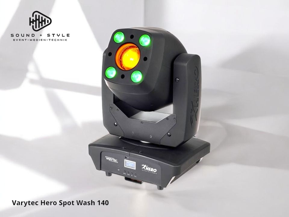 Varytec Hero Spot Wash 140 2in1 Moving Head mieten bei SOUND + STYLE