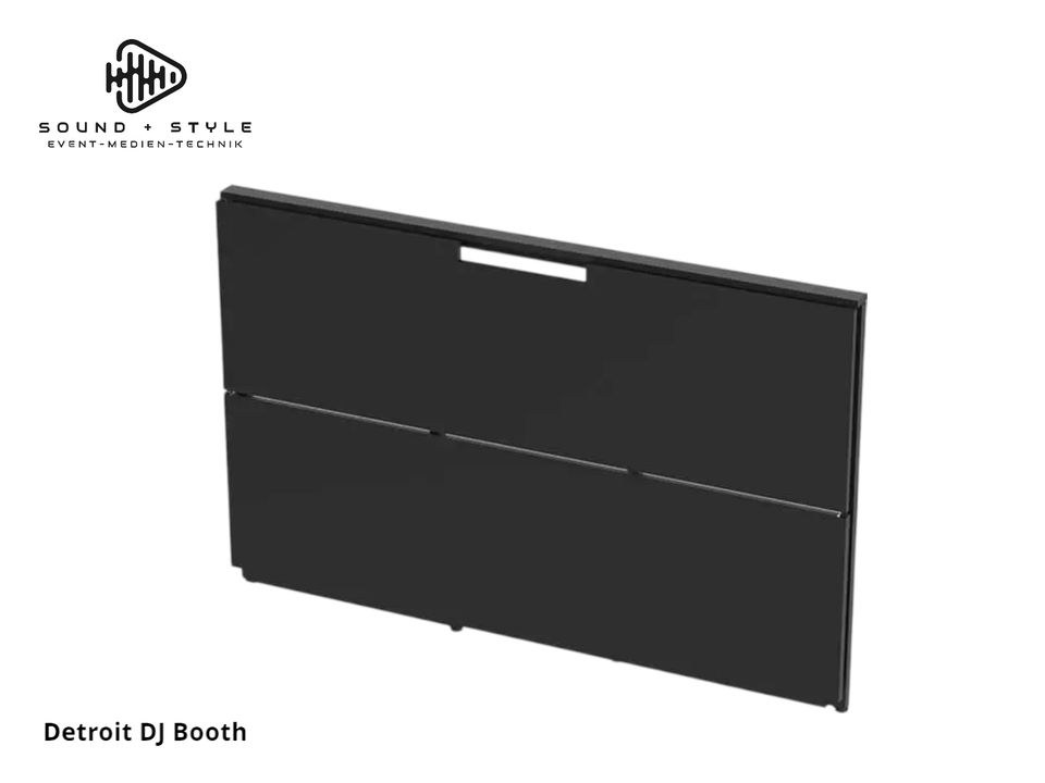 Faltbarer DJ Booth Tisch Pult up Partys mieten bei SOUND + STYLE – 4