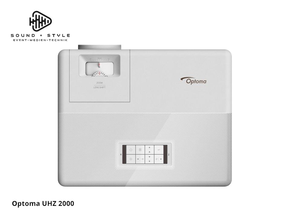 Optoma UHZ 2000 4K Laserprojektor Beamer mieten bei SOUND + STYLE – 4
