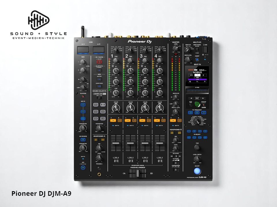 Pioneer DJ DJM A9 4 Kanal Clubmixer mieten bei SOUND + STYLE