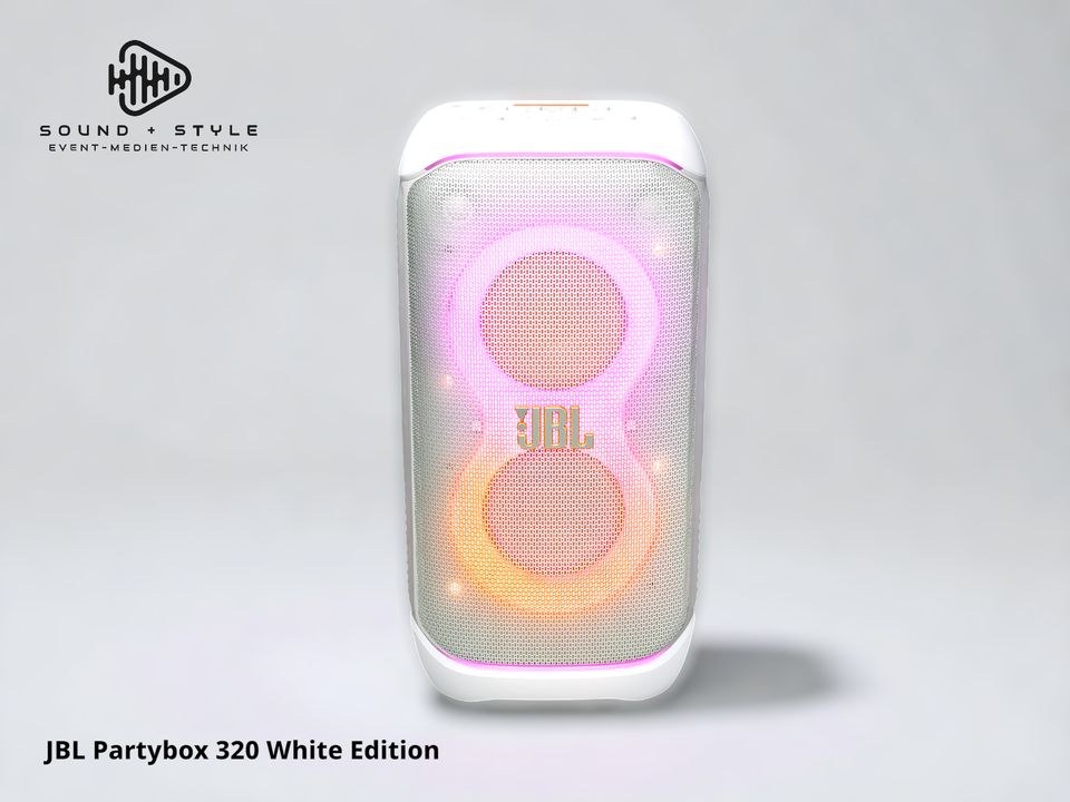 JBL Partybox 320 Weiß Taufe Bluetooth mieten in Gilching – Party-Sound – 3