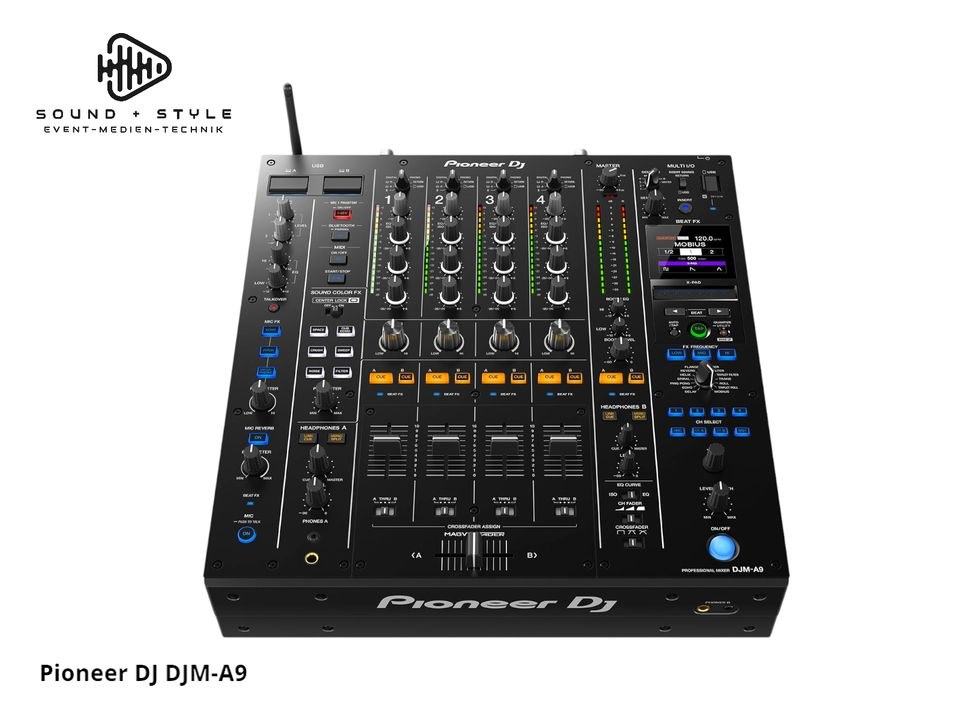 Pioneer DJ DJM A9 4 Kanal Clubmixer mieten bei SOUND + STYLE – 4