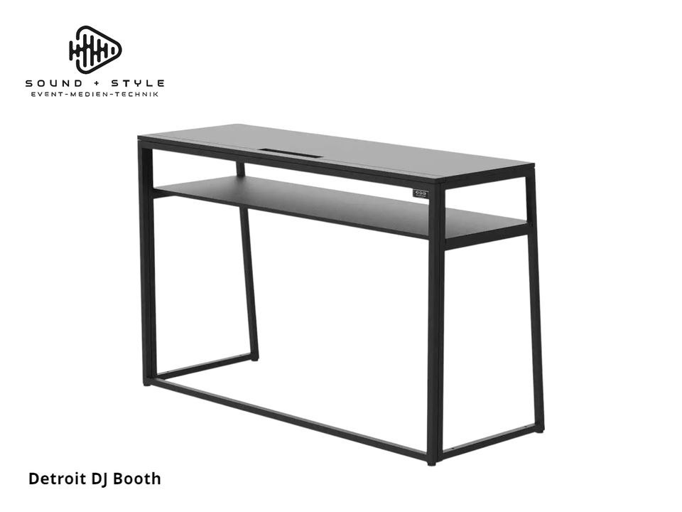 Faltbarer DJ Booth Tisch Pult up Partys mieten bei SOUND + STYLE – 2