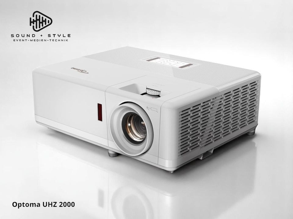 Optoma UHZ 2000 4K Laserprojektor Beamer mieten bei SOUND + STYLE