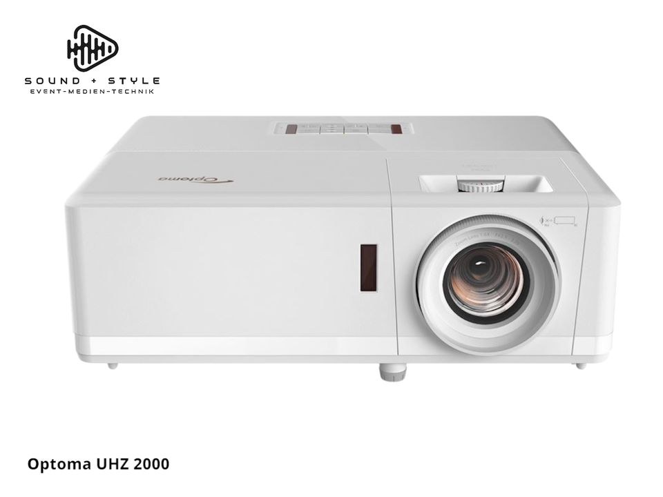 Optoma UHZ 2000 4K Laserprojektor Beamer mieten bei SOUND + STYLE – 3