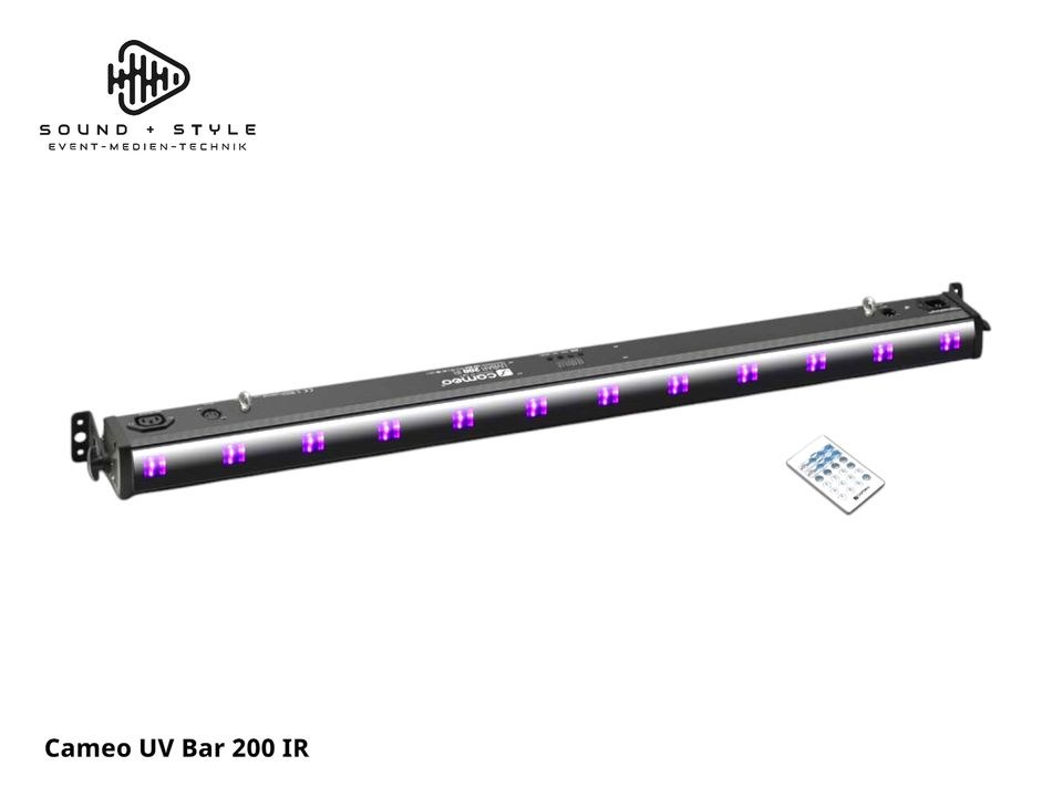 Cameo UV BAR 200 IR Effekte Neon Partys mieten bei SOUND + STYLE – 2