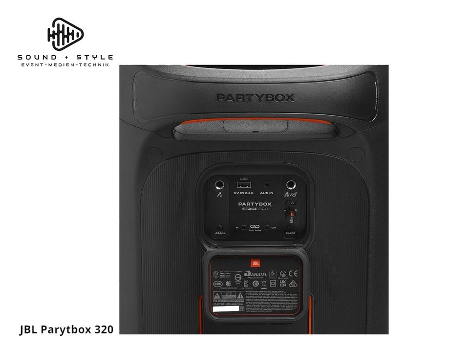 JBL Partybox 320 Bluetooth Lautsprecher Mini PA mieten in Gilching – 4