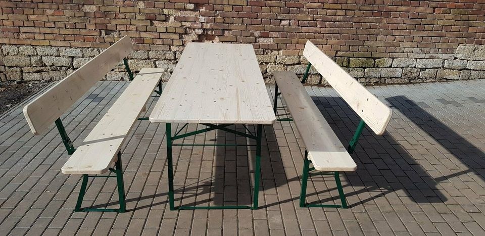 Bierzeltgarnituren Lehne 220cm breit Festzelte mieten in Schlotheim – 2
