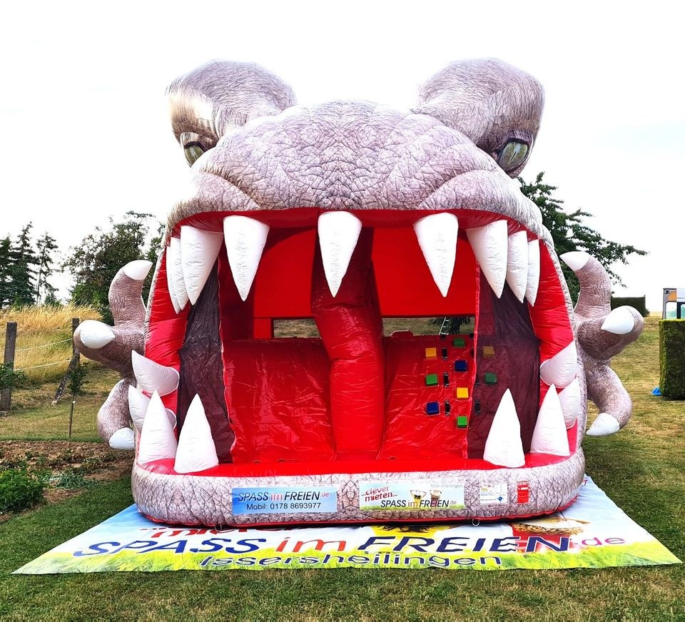Dinosaurier Hüpfburg auch Festzelt Partyzelt mieten in Schlotheim – 2