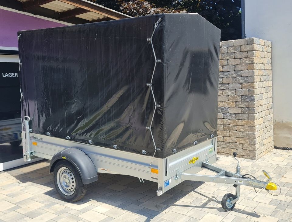 PKW Anhänger 2,51x1,31 Kastenanhänger Plane zGG mieten in Schlotheim