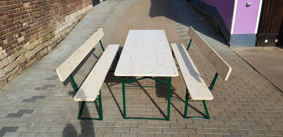 Bierzeltgarnituren Lehne 220cm breit Festzelte mieten in Schlotheim