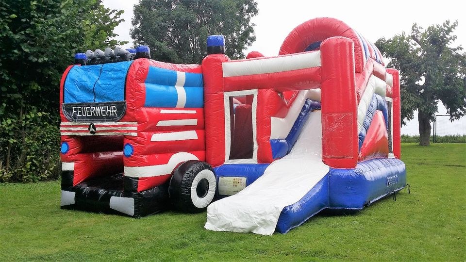 Hüpfburg Feuerwehr Auto Festzelt Partyzelt mieten in Schlotheim