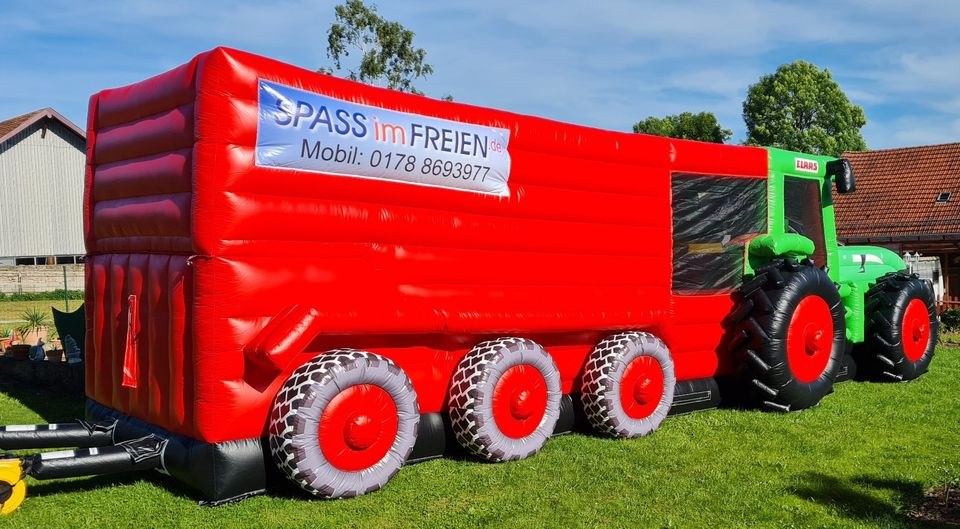 Hüpfburg Claas Traktor Festzelt mieten in Schlotheim – 2