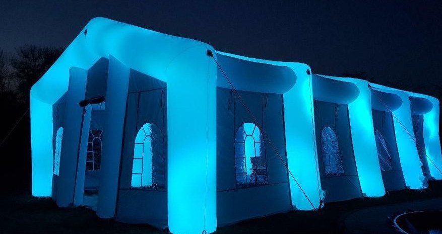 EINMALIG uns LED Air Dome Festzelt Partyzelt 7 mieten in Schlotheim – 2