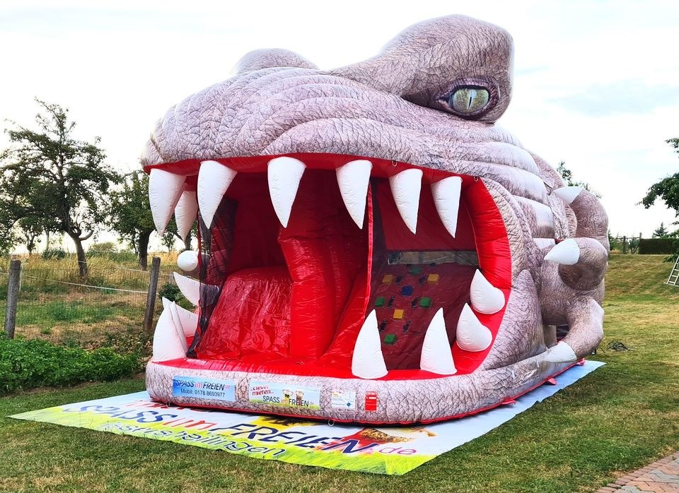 Dinosaurier Hüpfburg auch Festzelt Partyzelt mieten in Schlotheim