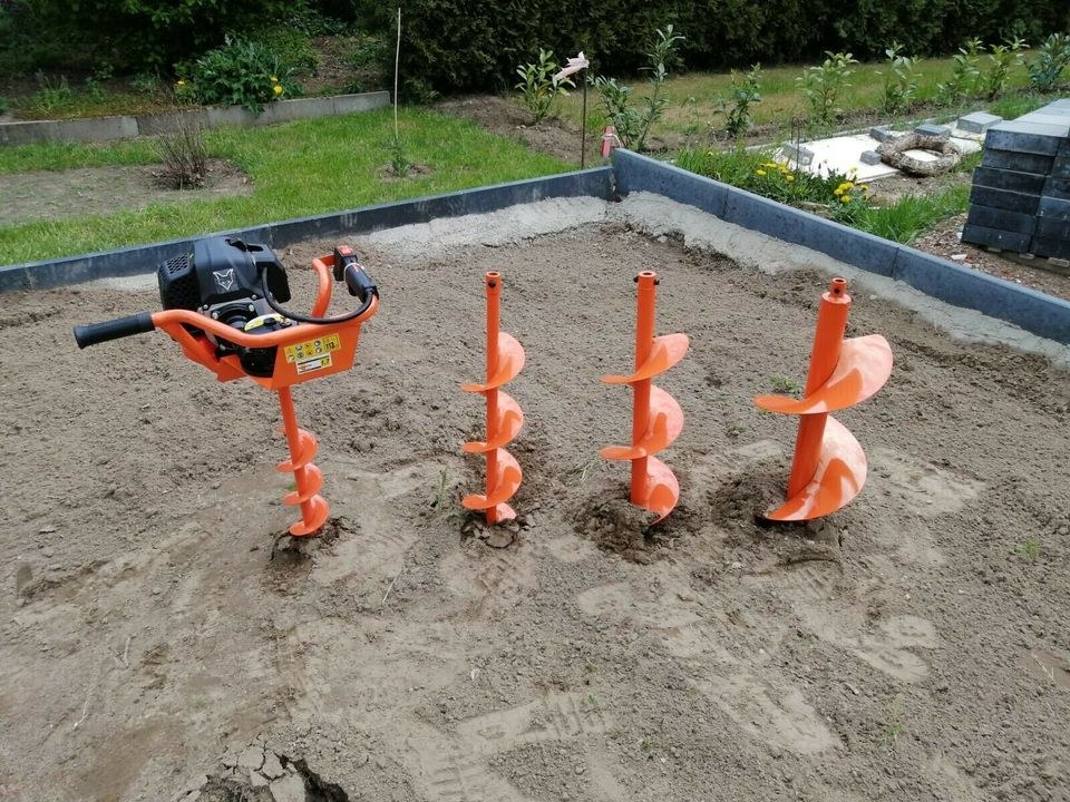 Erdbohrer 3 Bohrer mieten in Vechelde – für Zaunpfosten & Pflanzlöcher