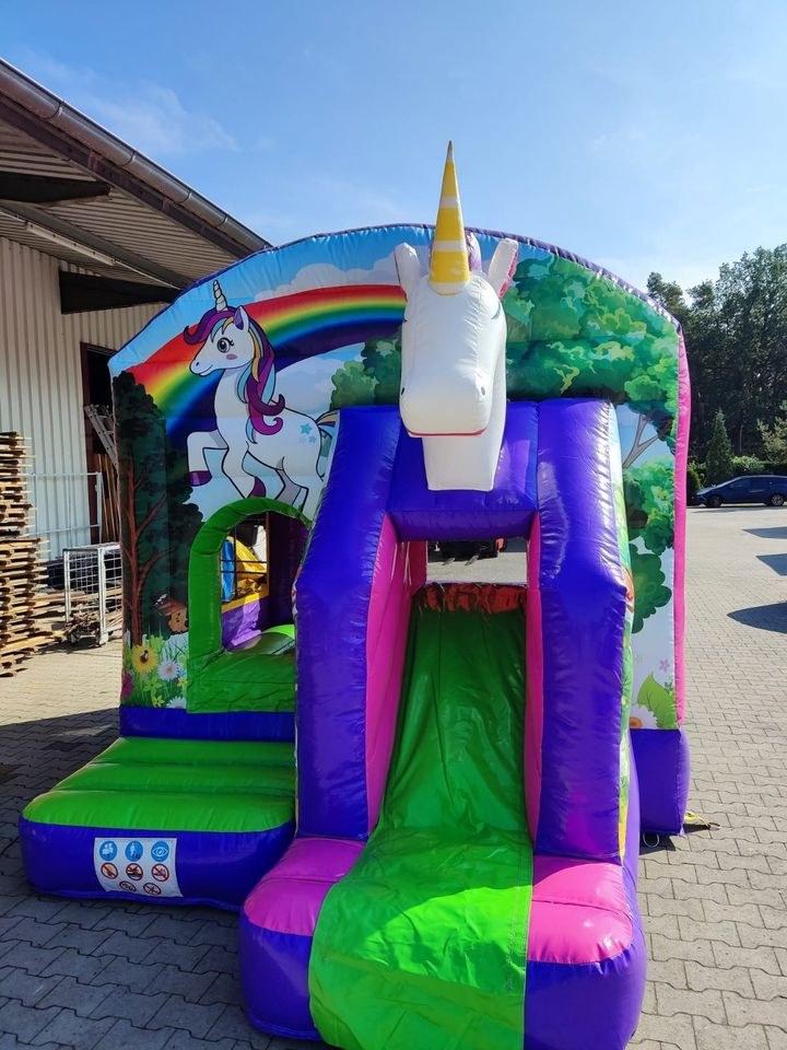 Einhorn Hüpfburg Rudi Do Mo mieten in Vechta – Hüpfspaß für jede Feier – 3