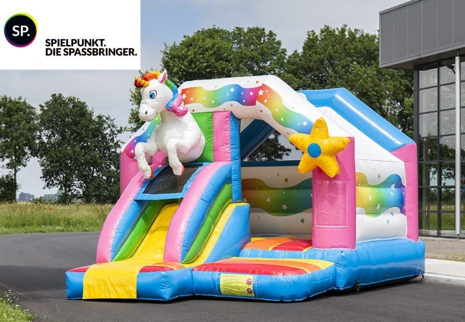 Überraschungs Hüpfburg spare 30 Euro mieten bei Spielpunkt