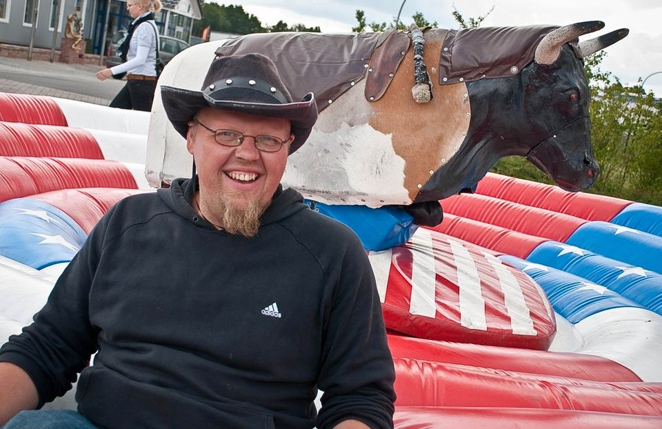 Bull riding big Rodeo groß Bullen reiten mieten bei Spielpunkt – 4