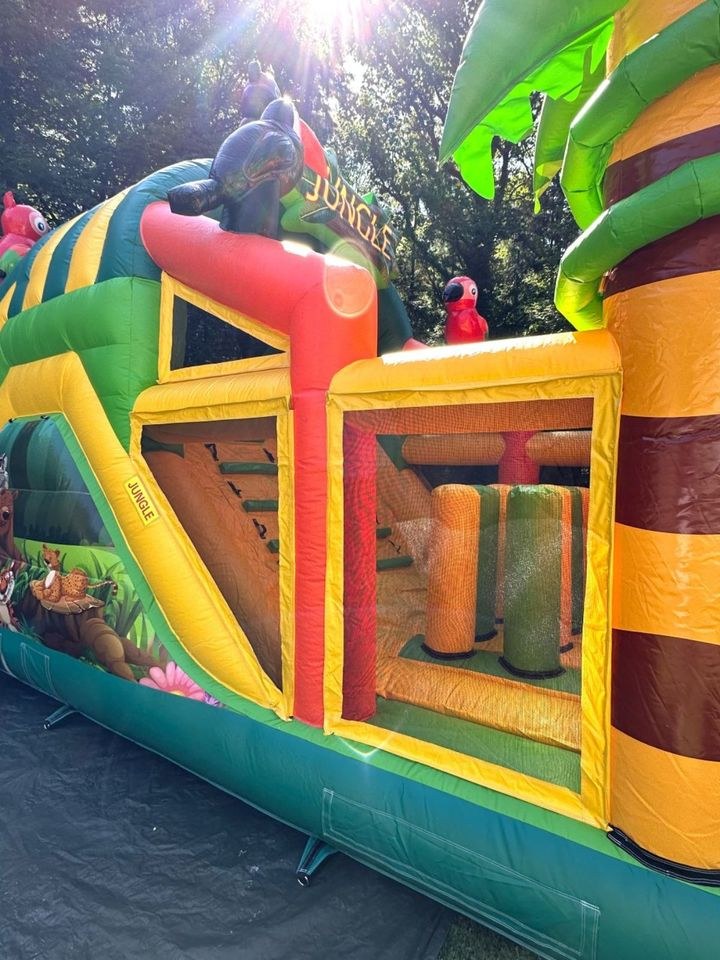 Dschungel Hindernisparcours Hüpfburg 9m x 4m mieten bei Spielpunkt – 3