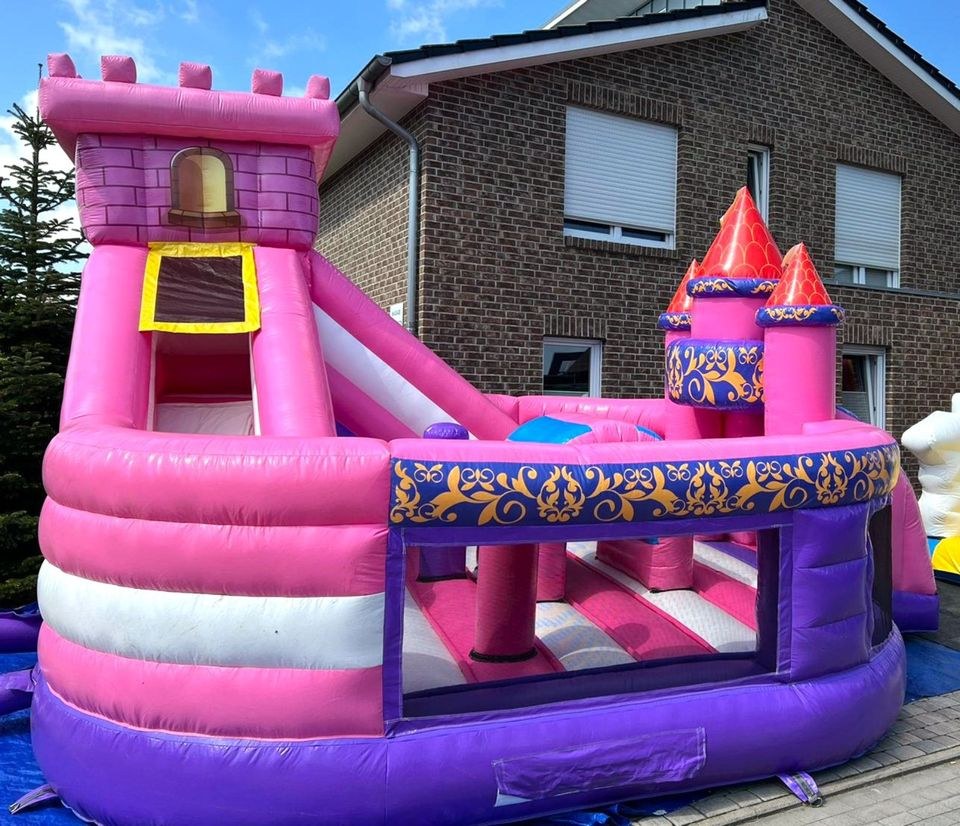 Große Prinzessin Hüpfburg Rutsche mieten bei Spielpunkt – 3