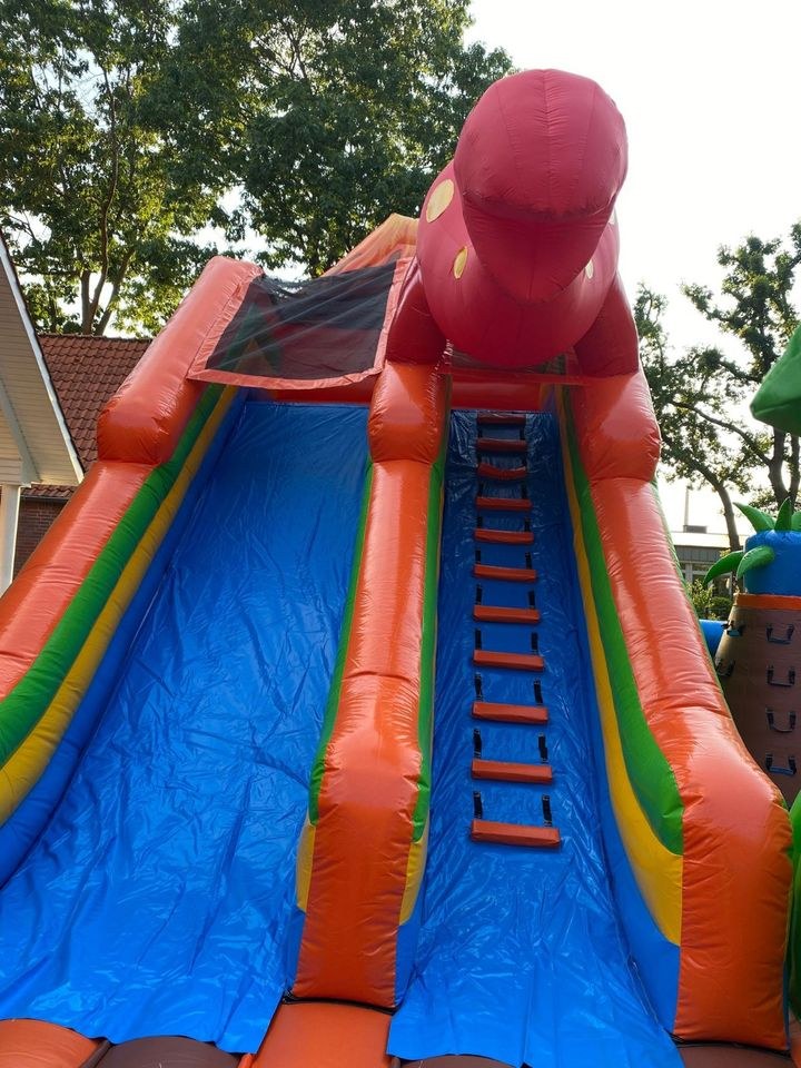 Riesen Dino Hüpfburg Rutsche 10m x 7m mieten bei Spielpunkt – 4