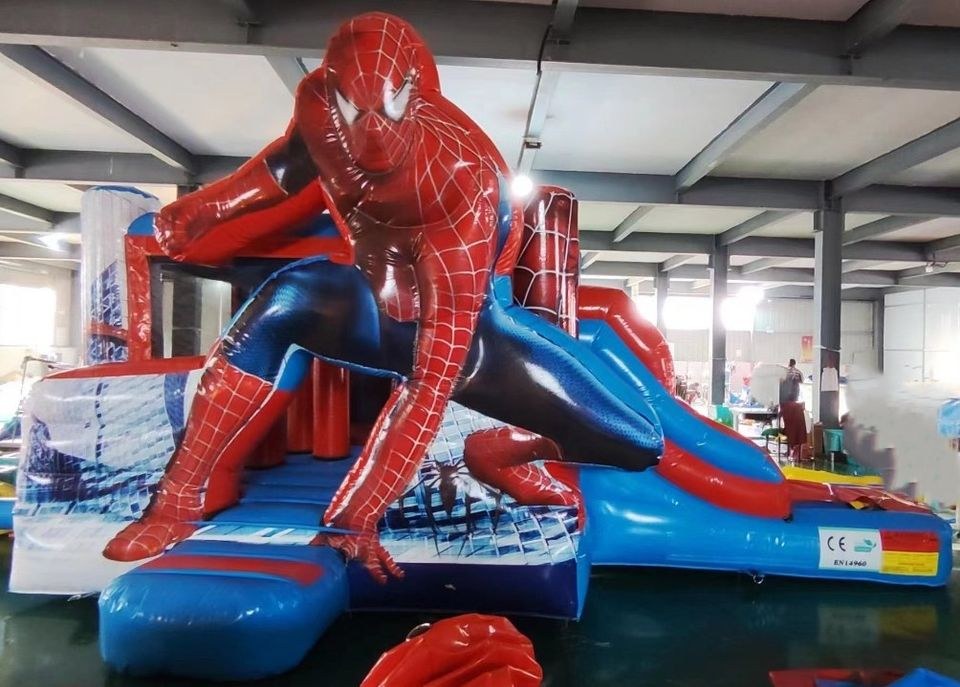 Spiderman Hüpfburg Rutsche mieten in Vechta – Hüpfspaß für jede Feier
