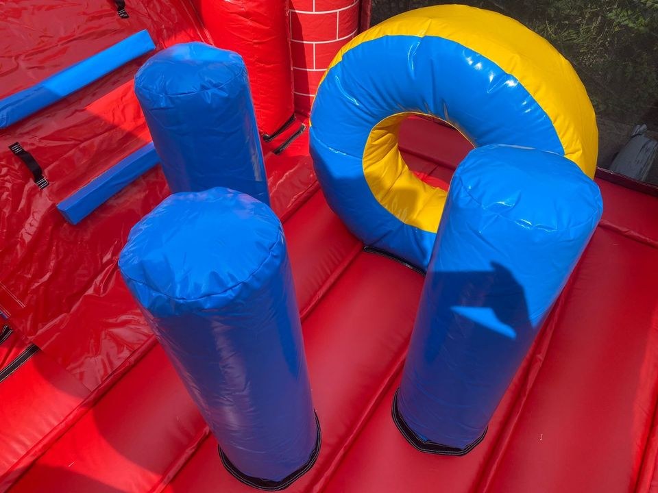 Tolle Feuerwehr Hüpfburg Rutsche 5m x 7m mieten bei Spielpunkt – 3