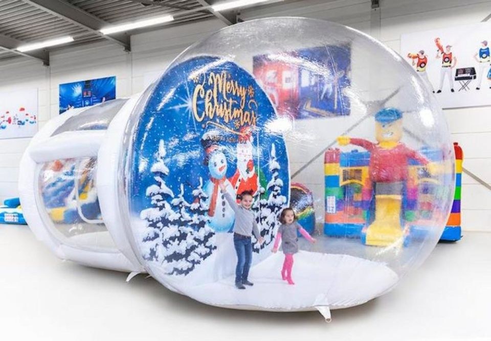 Aufblasbare Schneekugel mieten bei Spielpunkt – für Kinderfest & Feier – 3