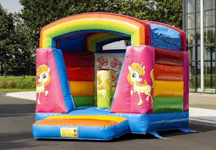 Einhorn Hüpfburg small mieten bei Spielpunkt – Hüpfspaß für jede Feier