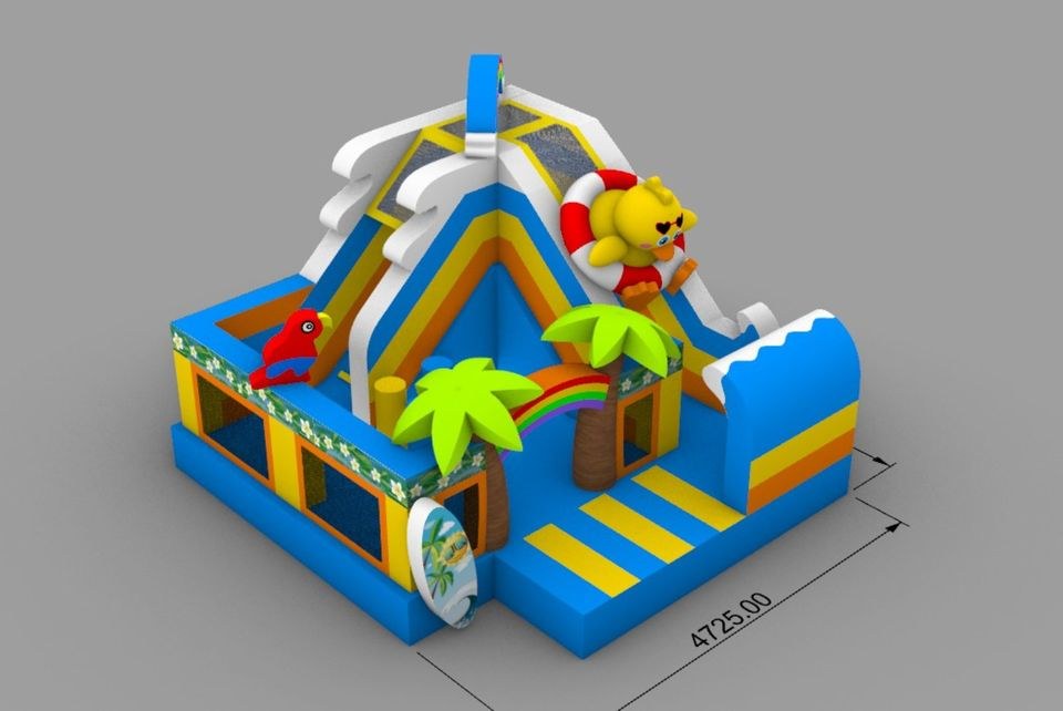 Beach Hüpfburg 5x5 mieten bei Spielpunkt – Hüpfspaß für jede Feier