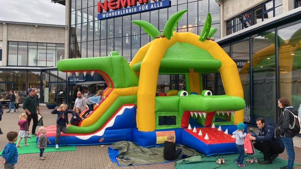 Kroko big Hüpfburg Rutsche mieten in Vechta – Hüpfspaß für jede Feier