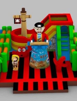 Piratenland Hüpfburg 10m x 7m mieten bei Spielpunkt