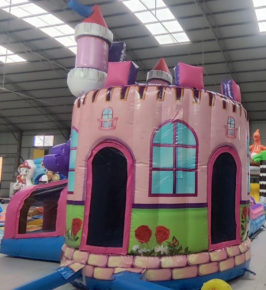Schöne große Prinzessin Hüpfburg Do Mo mieten bei Spielpunkt – 3