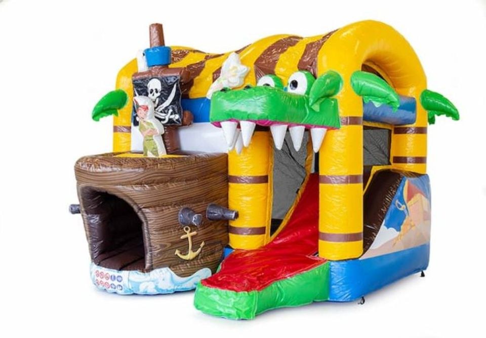 Piraten Hüpfburg 5m x 4m Rutsche mieten bei Spielpunkt