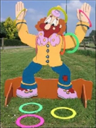 Clown Ringe werfen Hüpfburg mieten in Vechta – Hüpfspaß für jede Feier